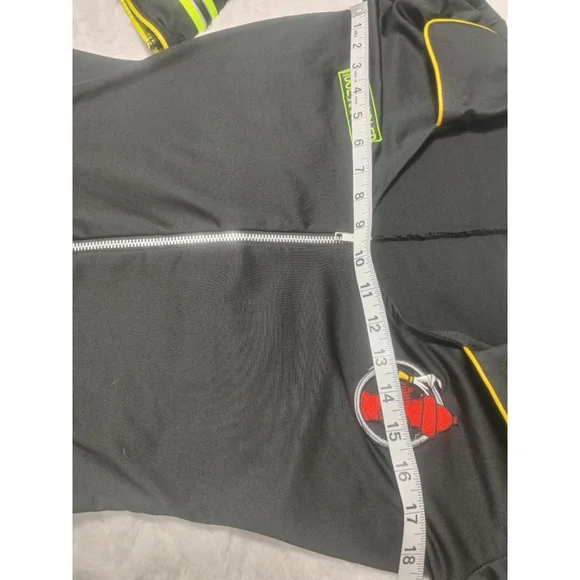 Forplay Women's L-XL Black Firefighter Hose Handler Costume with Red Belt - Picture 7 of 11